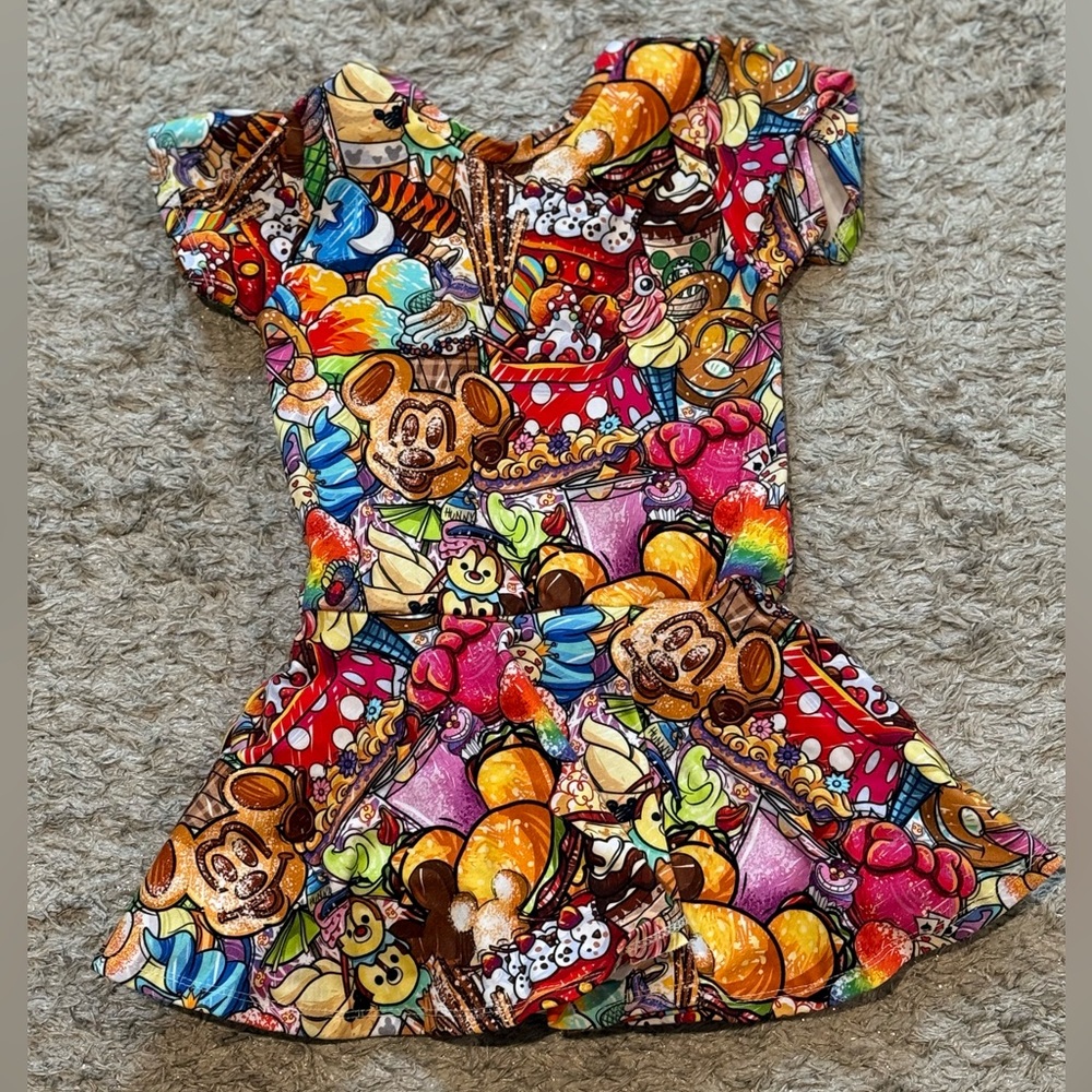 Disney print handmade leotard size 4T (new)